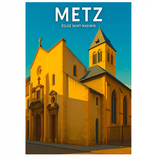 Affiche - Metz - Église Saint-Maximin