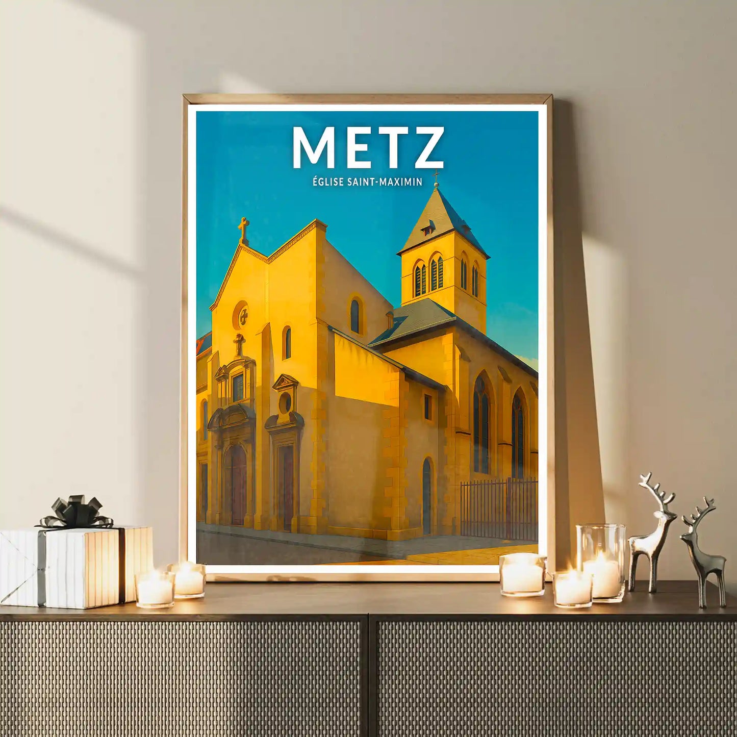 Affiche - Metz - Église Saint-Maximin