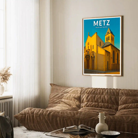 Affiche - Metz - Église Saint-Maximin