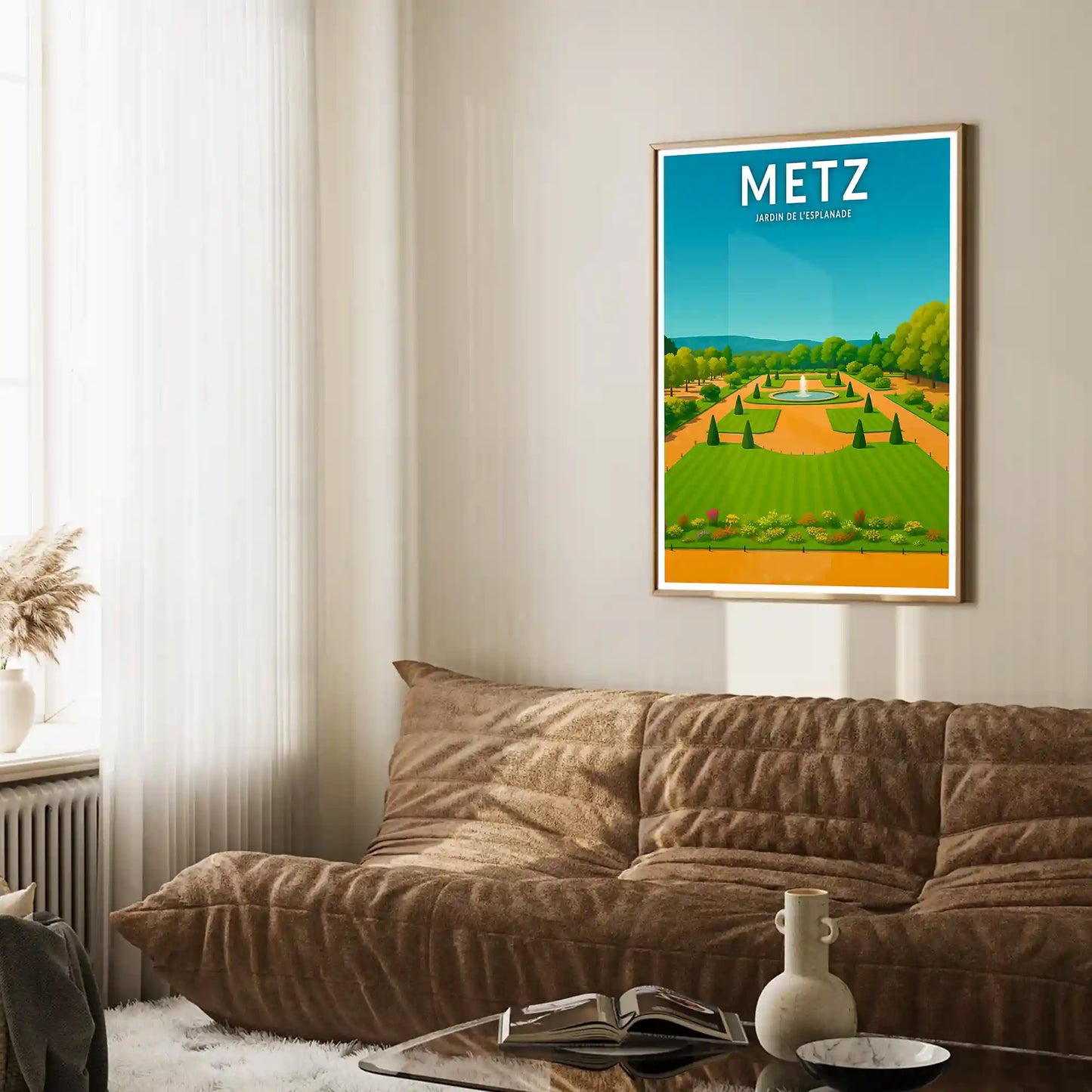 Affiche - Metz - Jardin de l'Esplanade