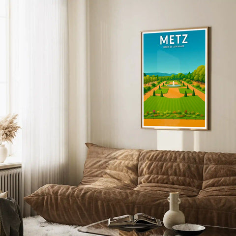 Affiche - Metz - Jardin de l'Esplanade