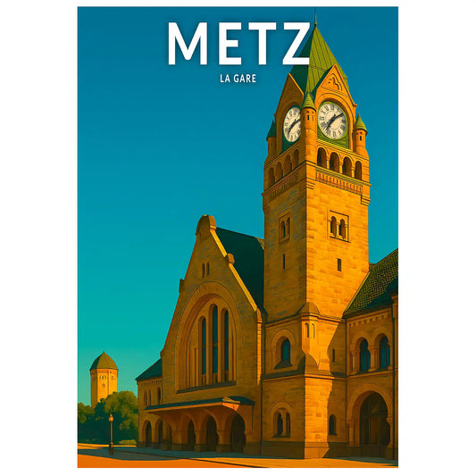 Affiche - Metz - La Gare