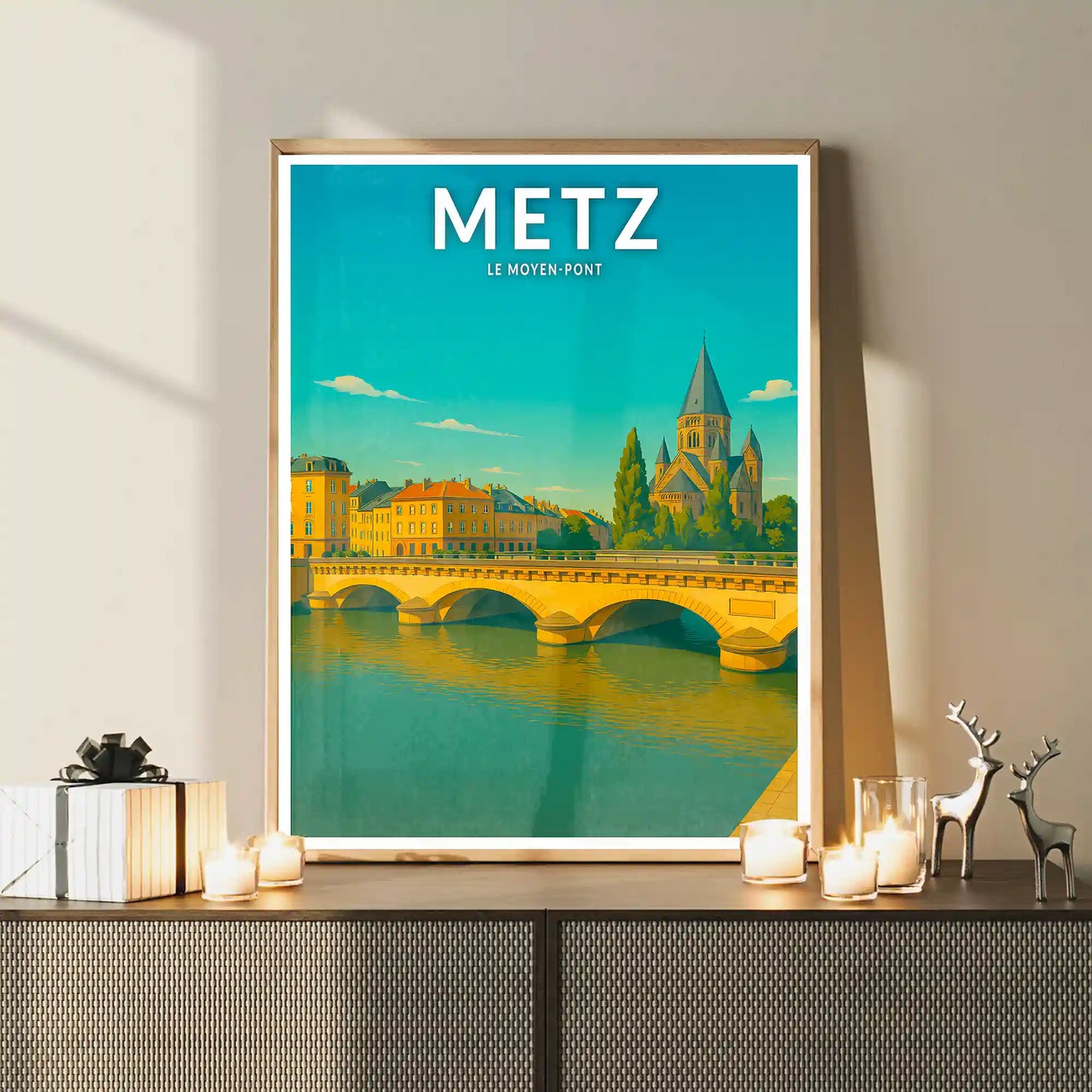 Affiche - Metz - Le Moyen-Pont