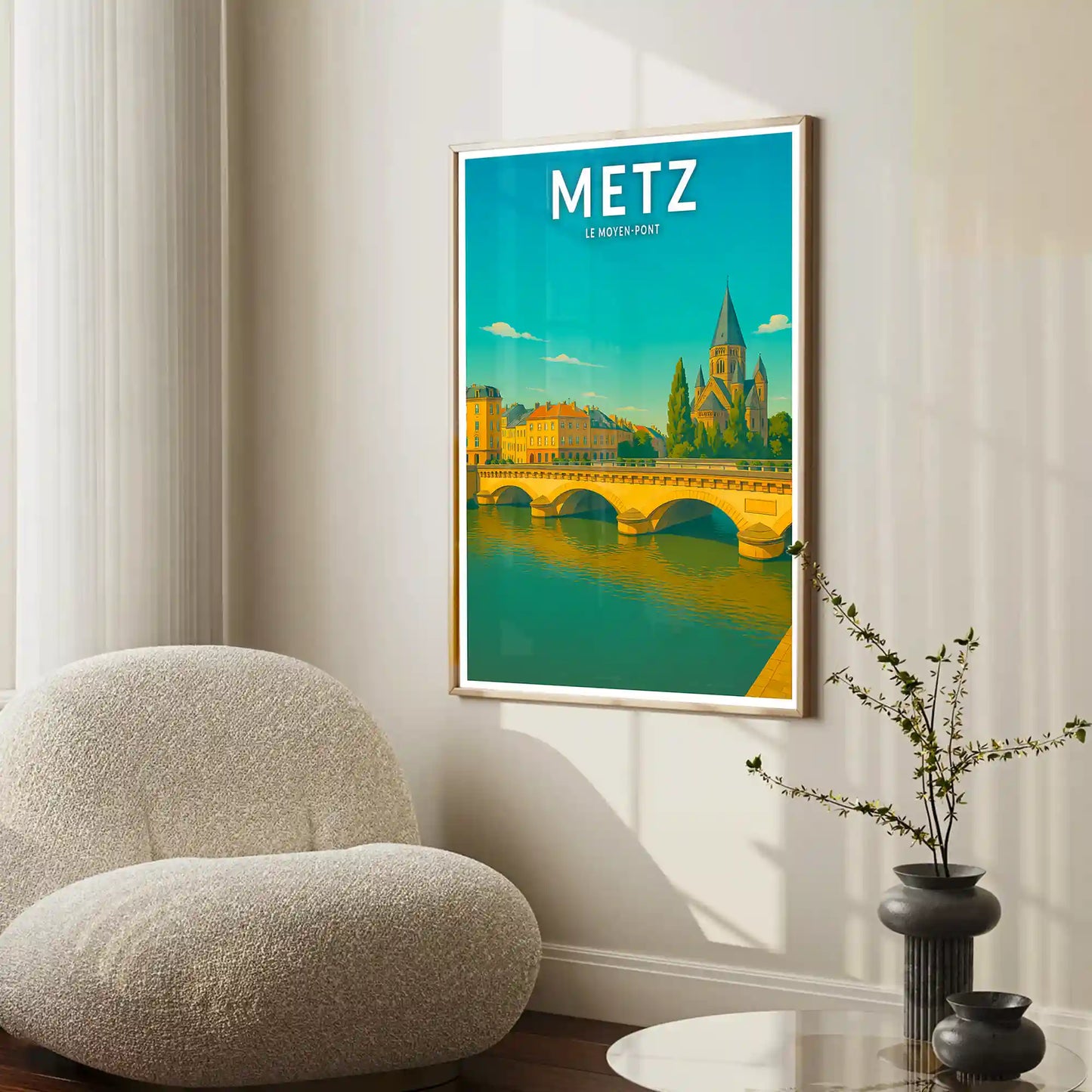 Affiche - Metz - Le Moyen-Pont