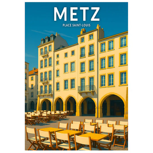Affiche - Metz - Place Saint-Louis