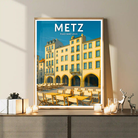 Affiche - Metz - Place Saint-Louis