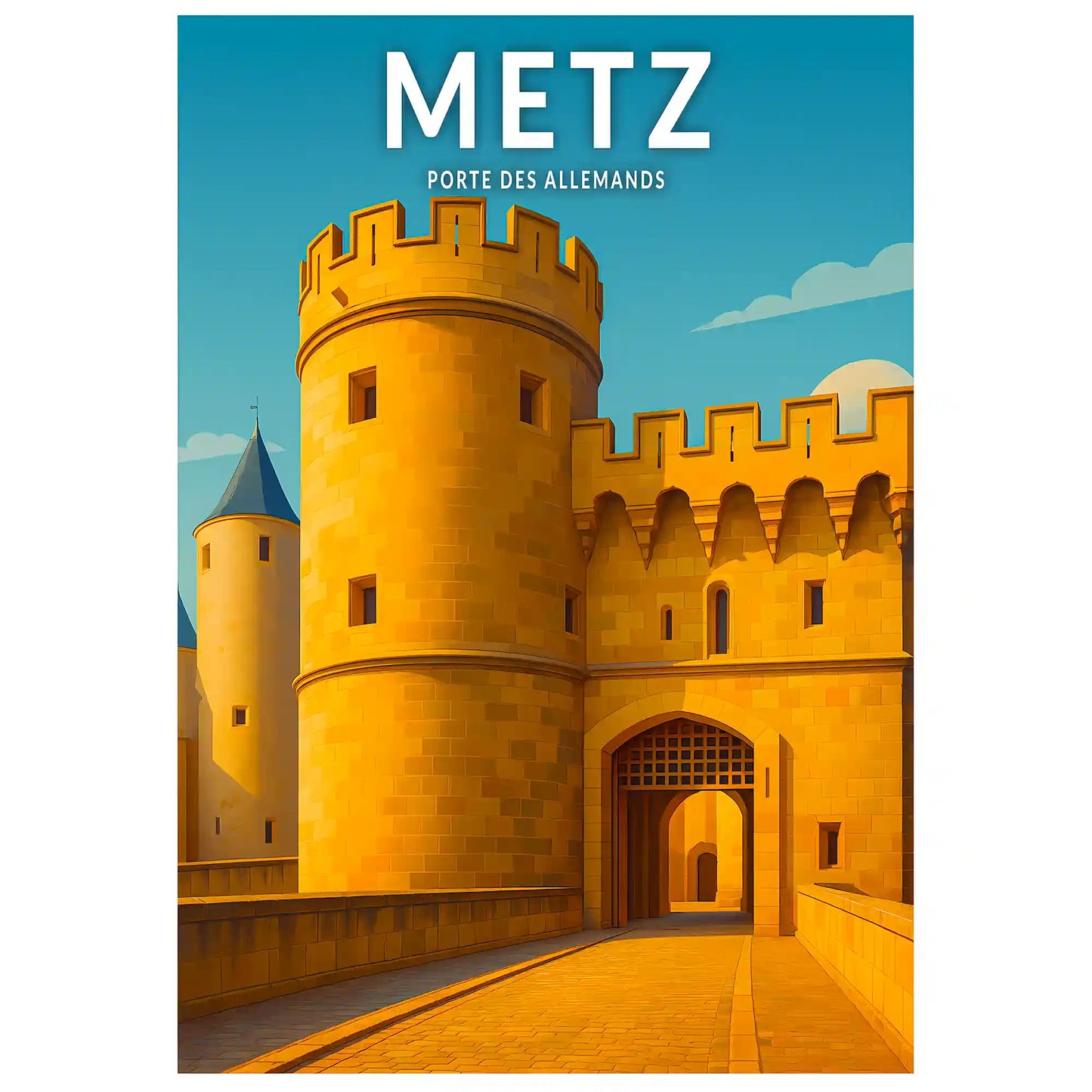 Affiche - Metz - Porte des Allemands