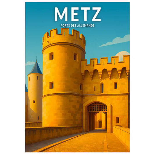 Affiche - Metz - Porte des Allemands