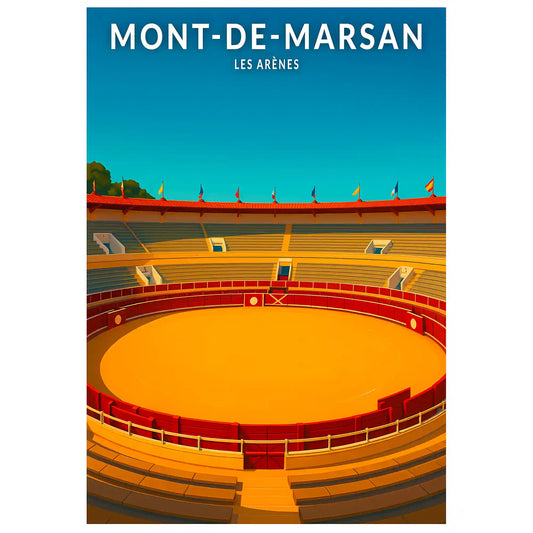 Affiche - Mont-de-Marsan - Les Arènes