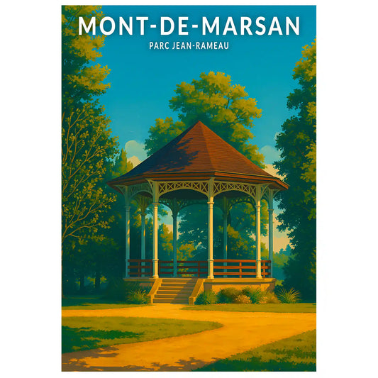 Affiche - Mont-de-Marsan - Parc Jean-Rameau