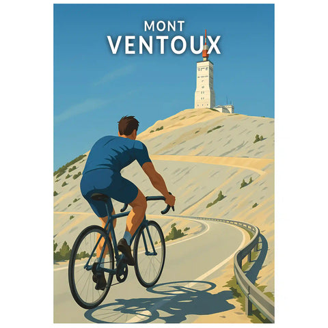 Affiche - Mont Ventoux - Cyclisme