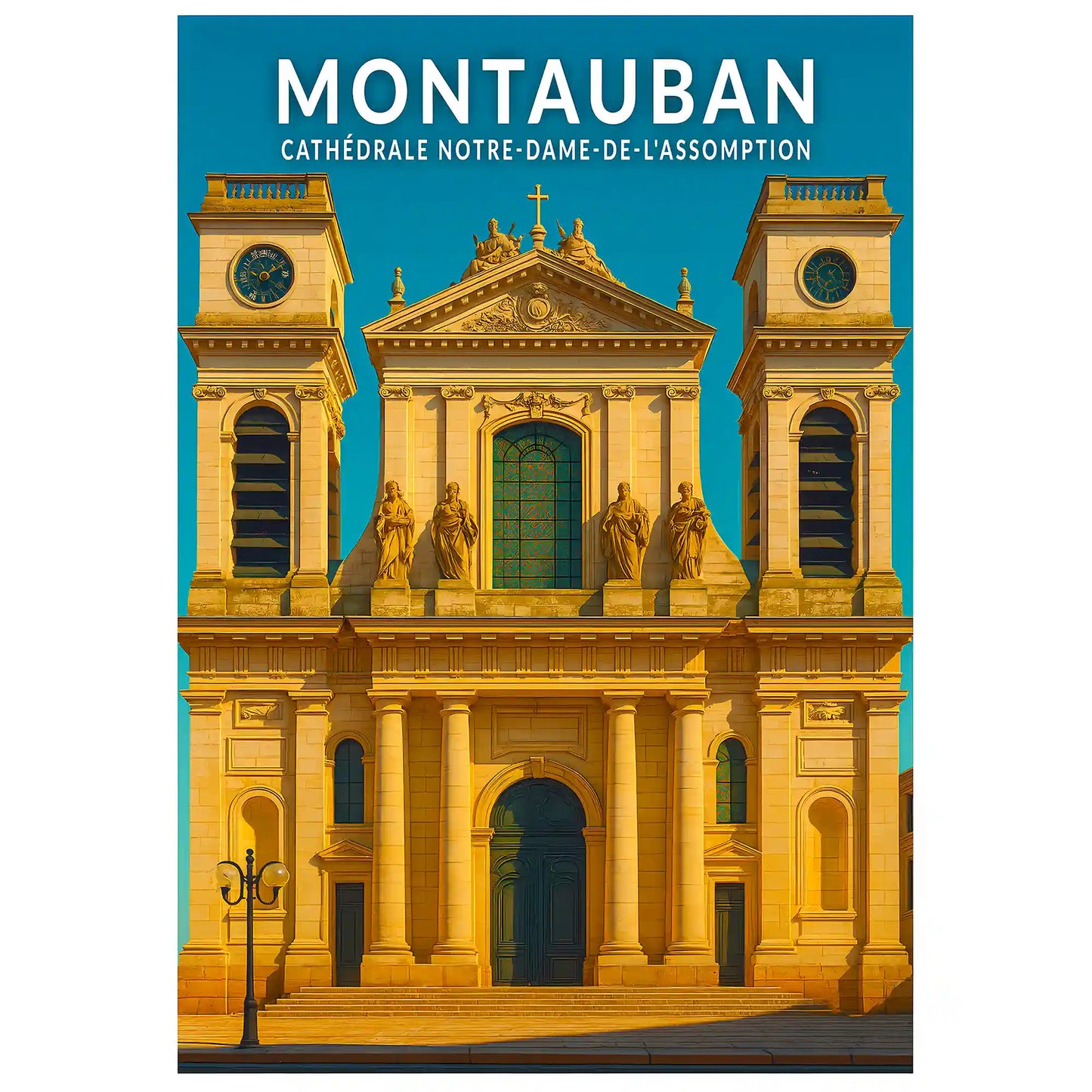 Affiche - Montauban - Cathédrale Notre-Dame-de-l'Assomption