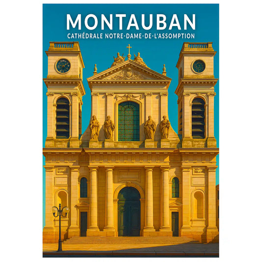 Affiche - Montauban - Cathédrale Notre-Dame-de-l'Assomption