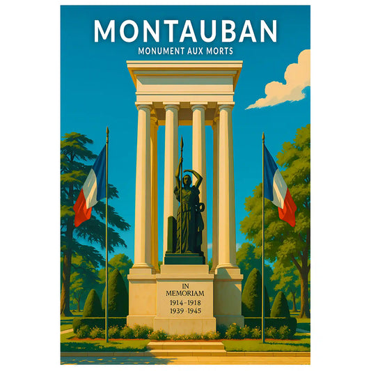 Affiche - Montauban - Monument aux Morts