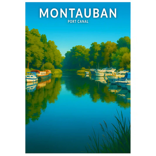 Affiche - Montauban - Port Canal