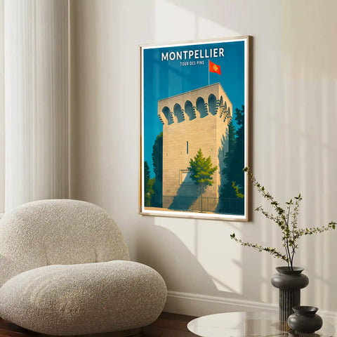 Affiche - Montpellier - Tour des Pins