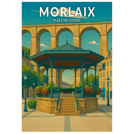 Affiche - Morlaix - Place des Otages
