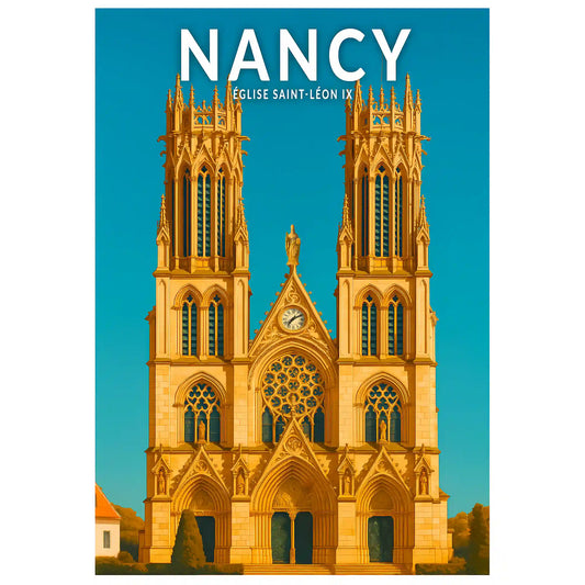 Affiche - Nancy - Église Saint-Léon IX