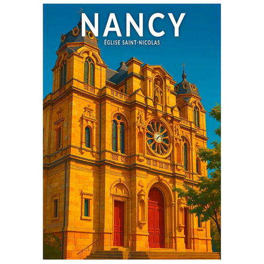 Affiche - Nancy - Église Saint-Nicolas
