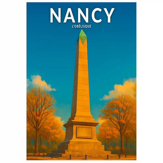 Affiche - Nancy - L'Obélisque