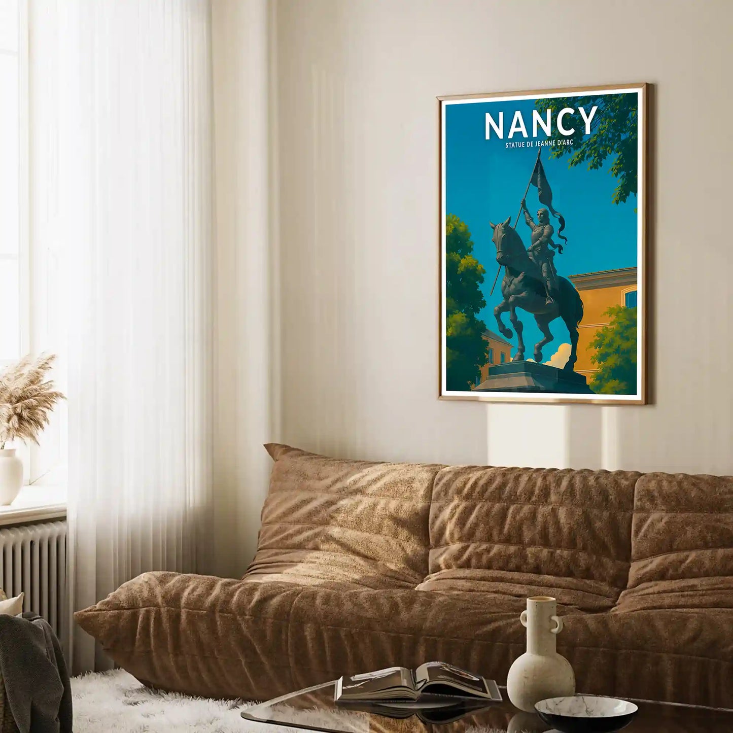Affiche - Nancy - Statue de Jeanne d'Arc