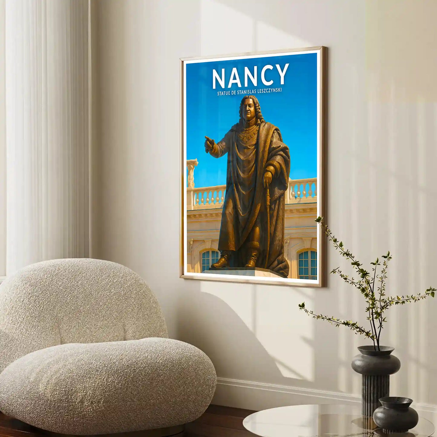 Affiche - Nancy - Statue de Stanislas Leszczynski