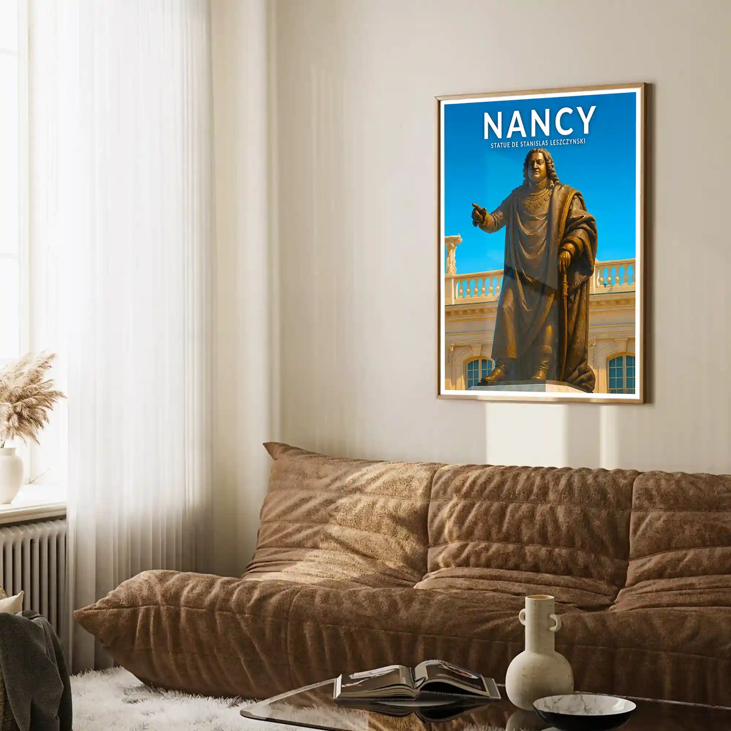 Affiche - Nancy - Statue de Stanislas Leszczynski