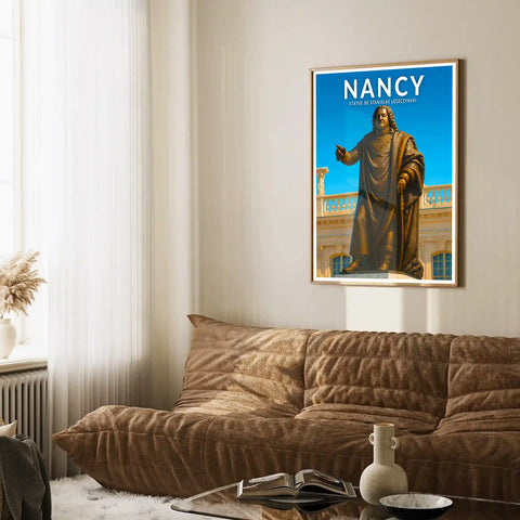 Affiche - Nancy - Statue de Stanislas Leszczynski