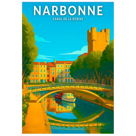 Affiche - Narbonne - Canal de la Robine