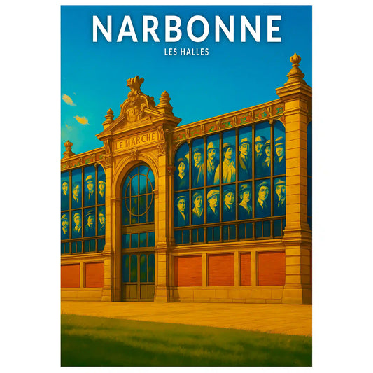 Affiche - Narbonne - Les Halles