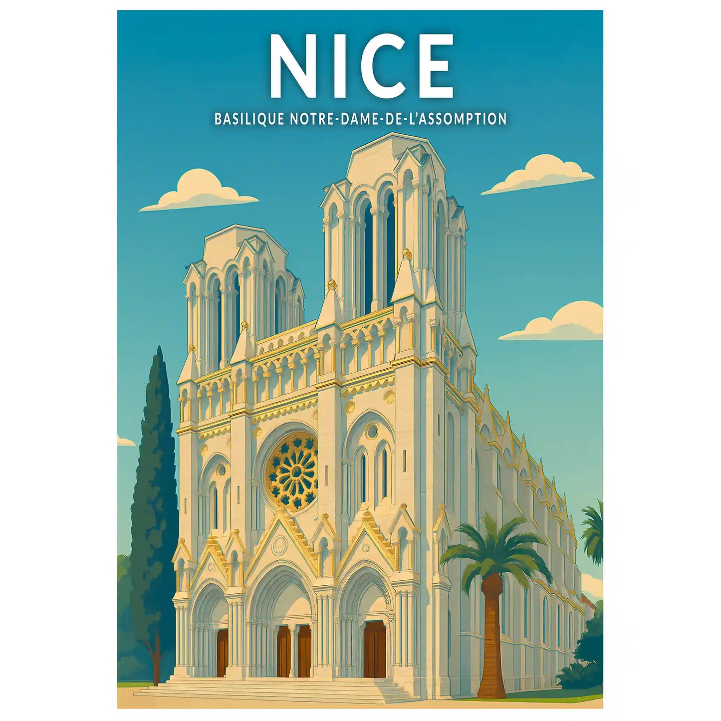 Affiche - Nice - Basilique Notre Dame de l’Assomption