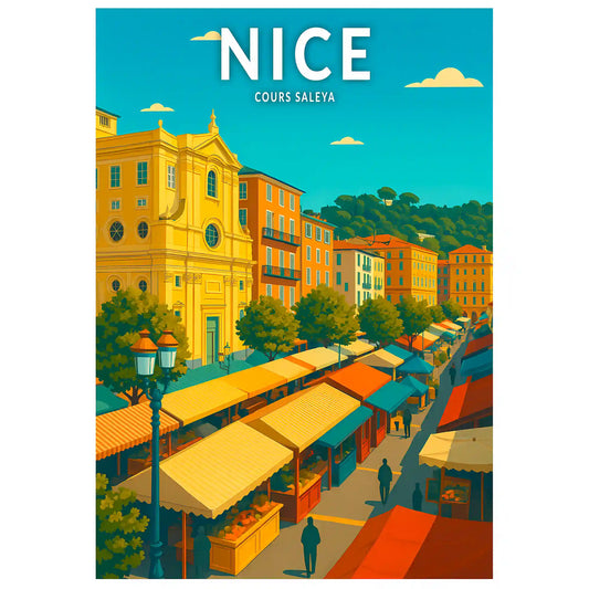 Affiche - Nice - Cours Saleya