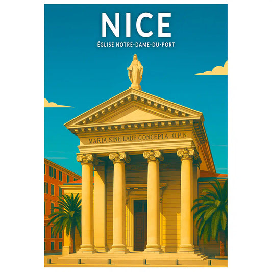 Affiche - Nice - Église-Notre-Dame-du-Port