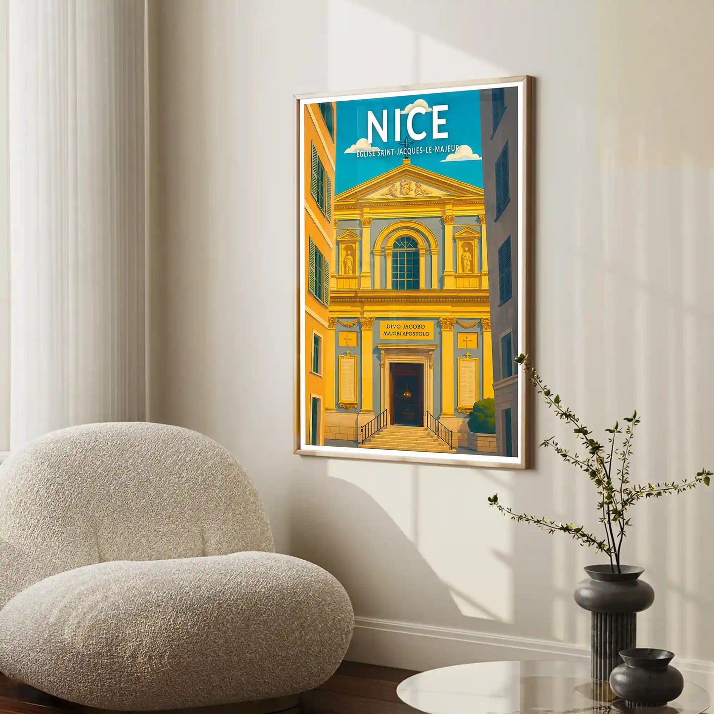 Affiche - Nice - Église Saint-Jacques-le-Majeur