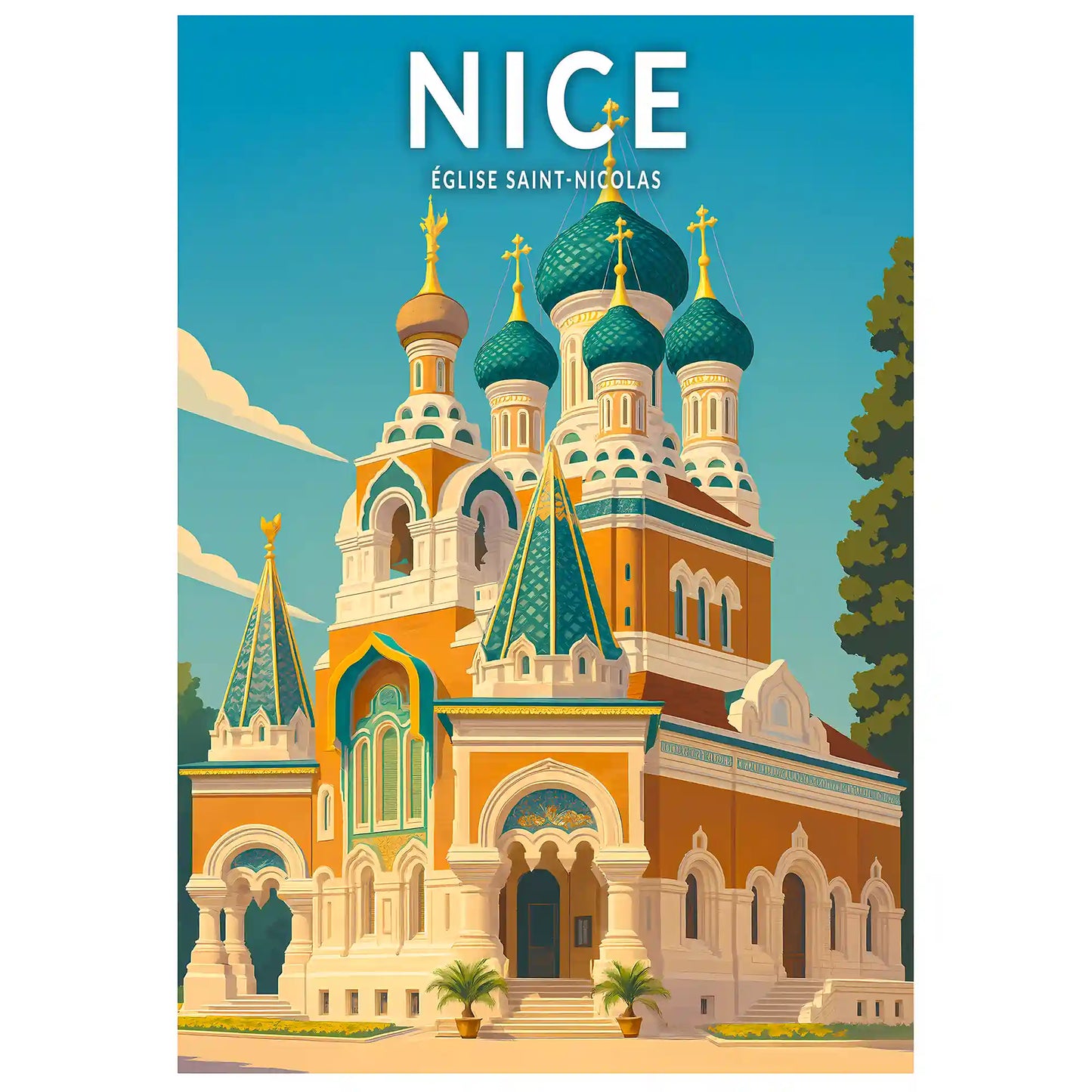 Affiche - Nice - Église Saint-Nicolas