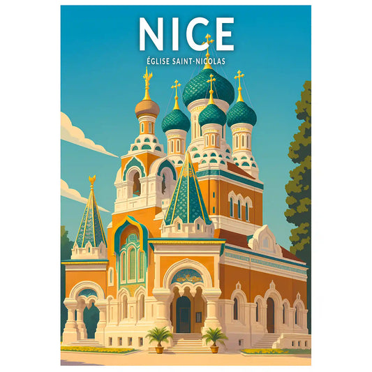 Affiche - Nice - Église Saint-Nicolas