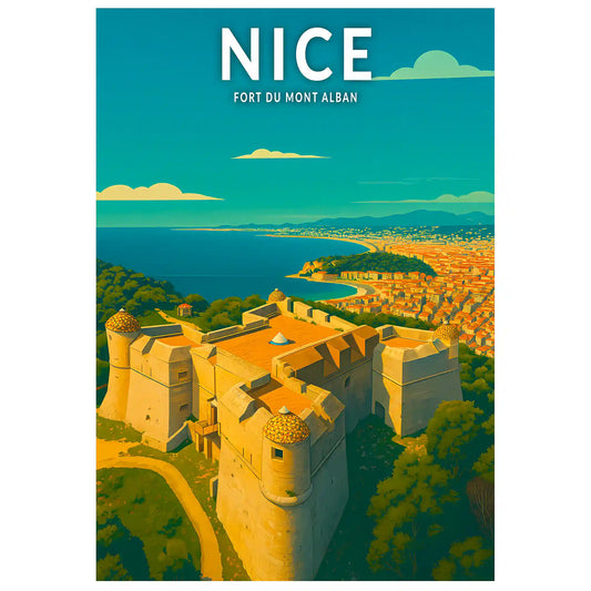 Affiche - Nice - Fort du Mont Alban