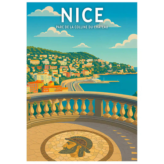 Affiche - Nice - Parc de la Colline du Château