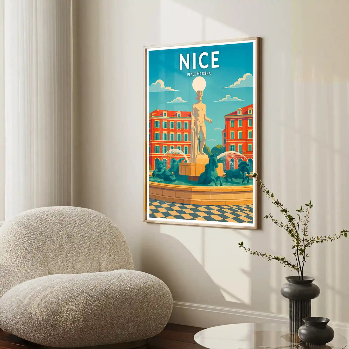 Affiche - Nice - Place Masséna