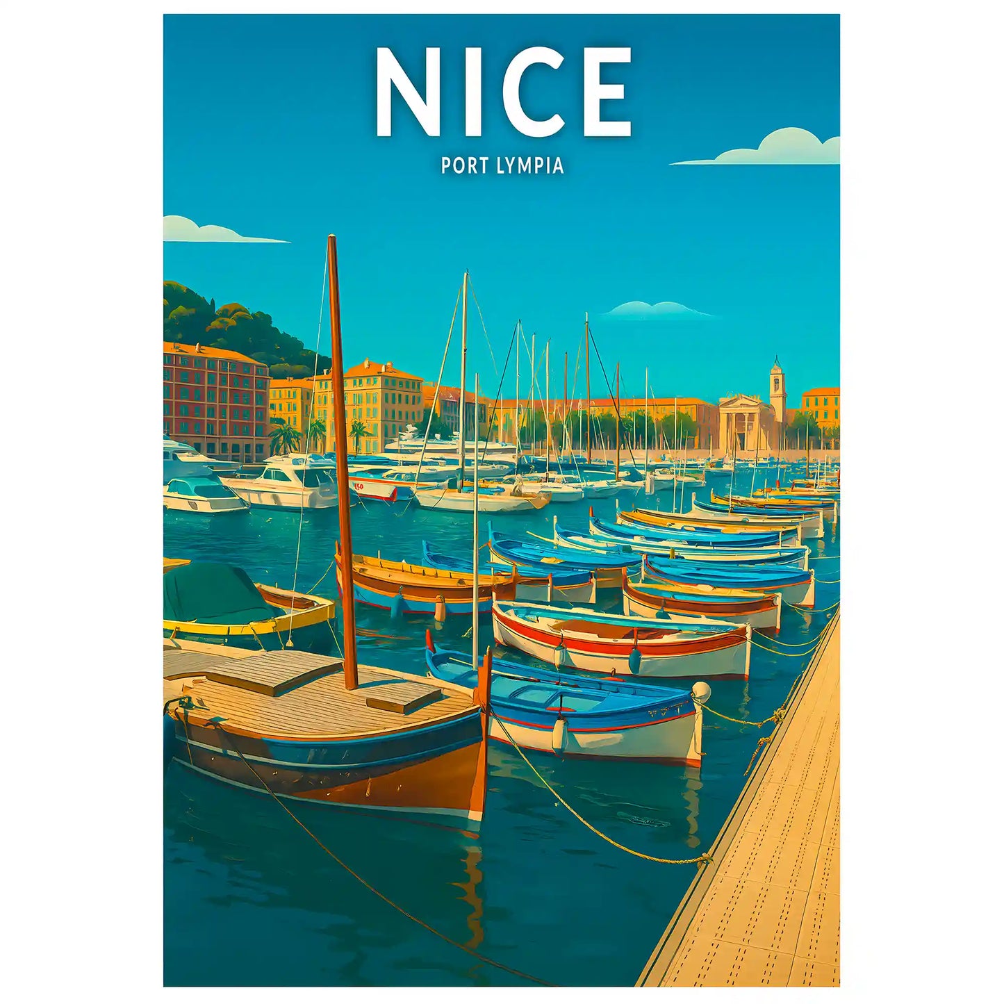 Affiche - Nice - Port Lympia