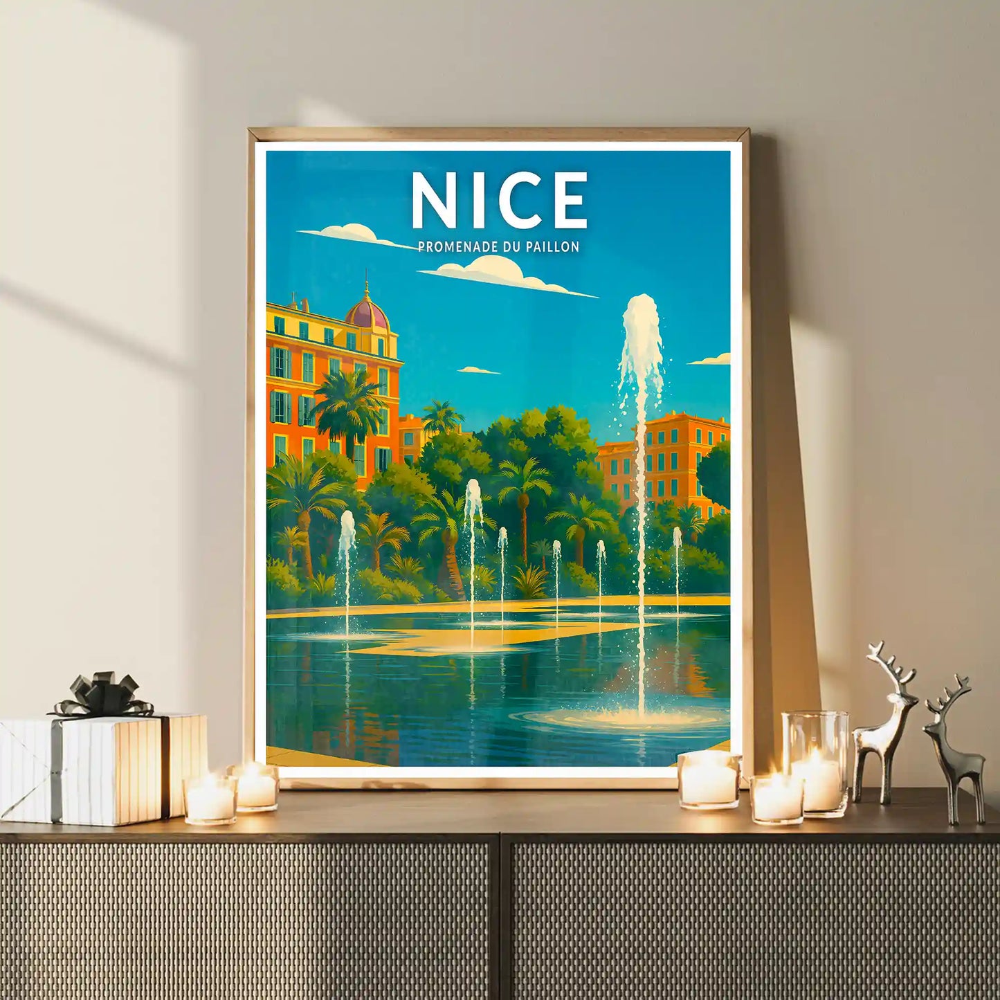 Affiche - Nice - Promenade du Paillon