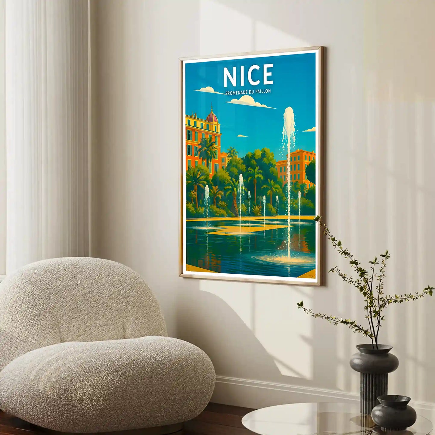 Affiche - Nice - Promenade du Paillon