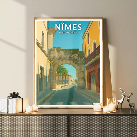 Affiche - Nîmes - Porte de France