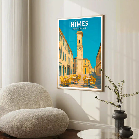 Affiche - Nîmes - Tour de l'Horloge
