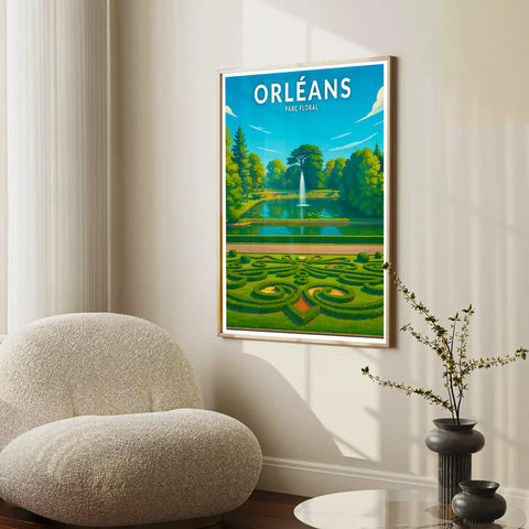 Affiche - Orléans - Parc Floral
