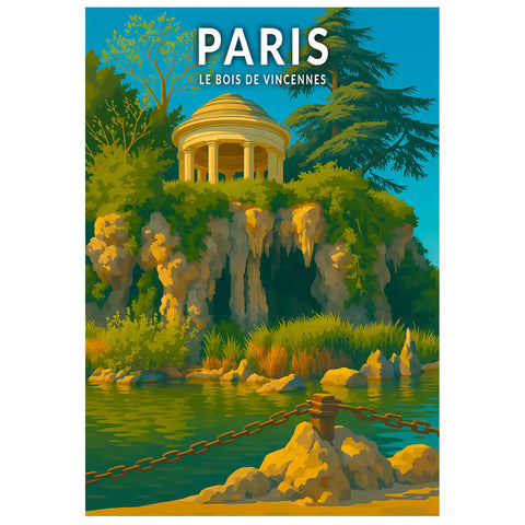 Affiche - Paris - Le Bois de Vincennes