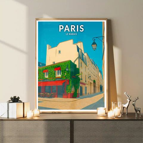 Affiche - Paris - Le Marais