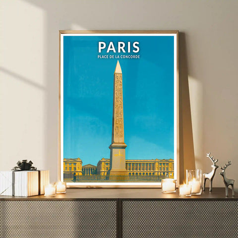 Affiche - Paris - Place de la Concorde