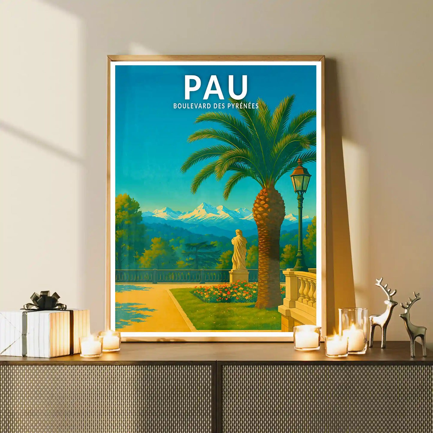 Affiche - Pau - Boulevard des Pyrénées