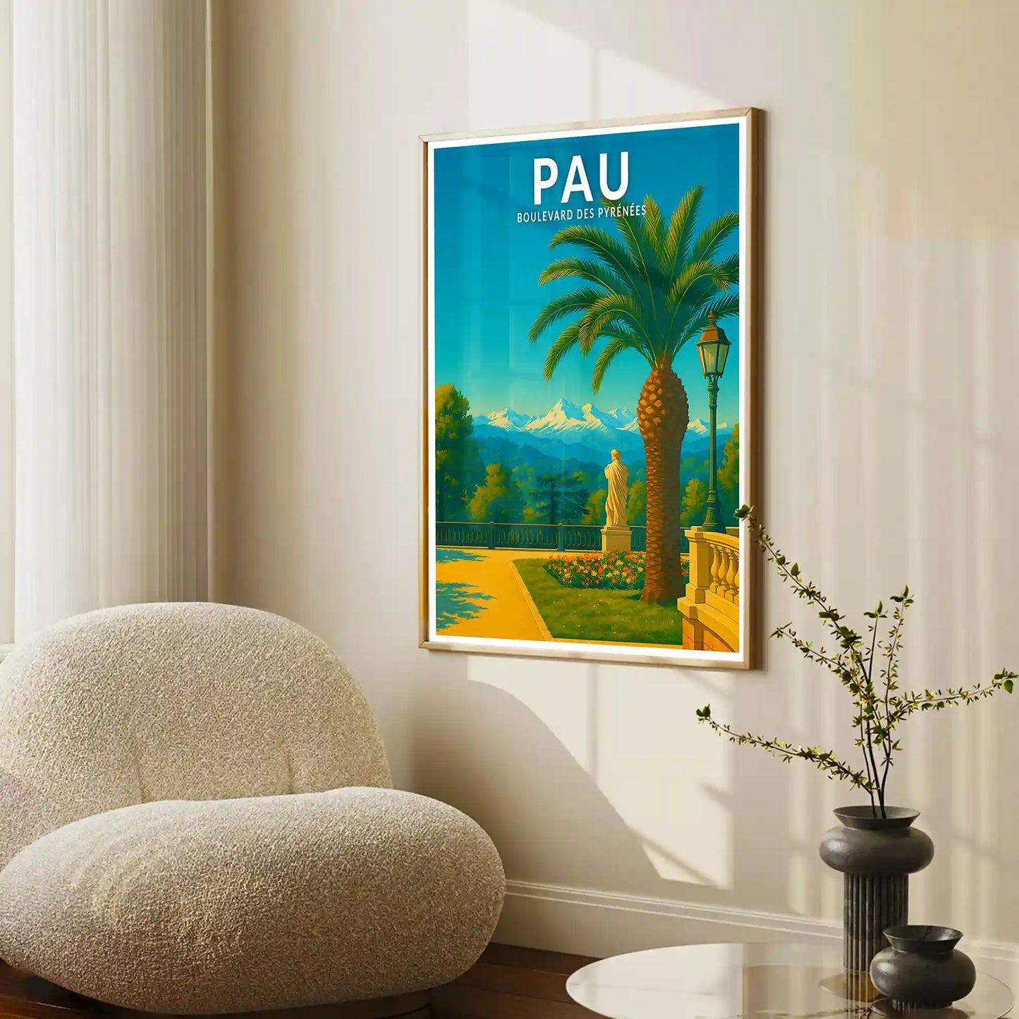 Affiche - Pau - Boulevard des Pyrénées